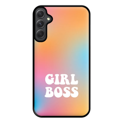 Girl Boss - Aesthetic Quote Phone Case for Galaxy A14