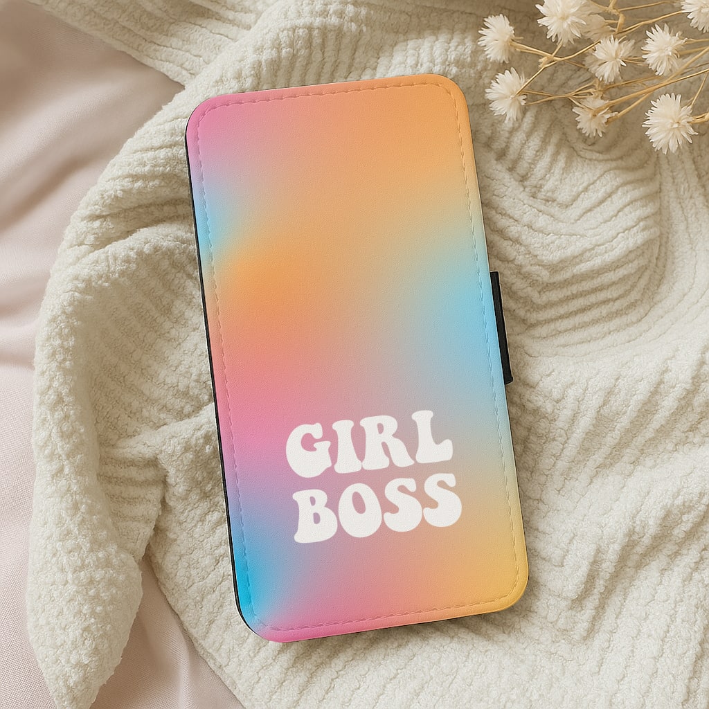 Girl Boss - Aesthetic Quote Wallet Phone Case