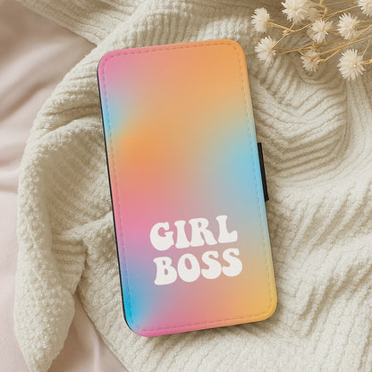 Girl Boss - Aesthetic Quote Wallet Phone Case