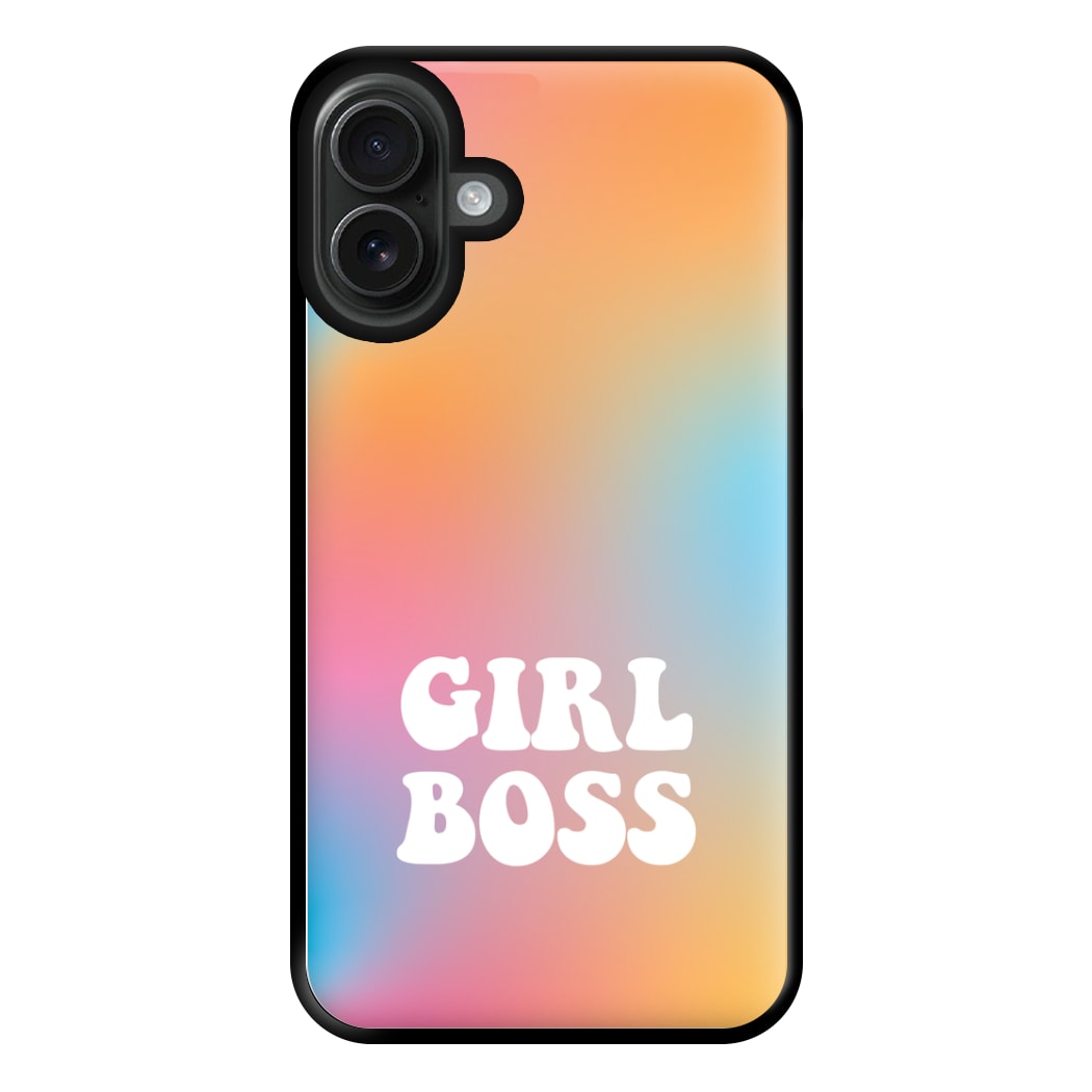 Girl Boss - Aesthetic Quote Phone Case for iPhone 16 Plus