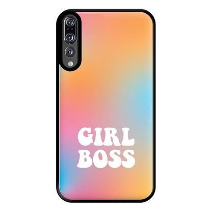 Girl Boss - Aesthetic Quote Phone Case for Huawei P20 Pro