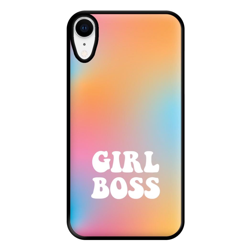 Girl Boss - Aesthetic Quote Phone Case for iPhone XR