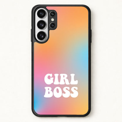 Girl Boss - Aesthetic Quote Phone Case for Galaxy S26 Ultra