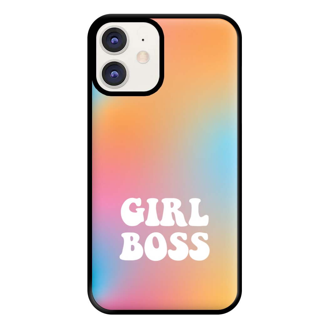 Girl Boss - Aesthetic Quote Phone Case for iPhone 12 / 12 Pro