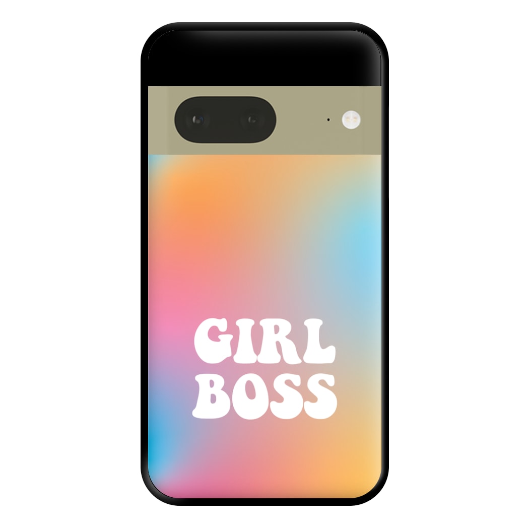 Girl Boss - Aesthetic Quote Phone Case for Google Pixel 7a