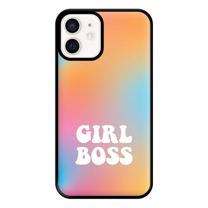 Girl Boss - Aesthetic Quote Phone Case for iPhone 13 Mini