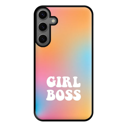 Girl Boss - Aesthetic Quote Phone Case for Galaxy S23FE