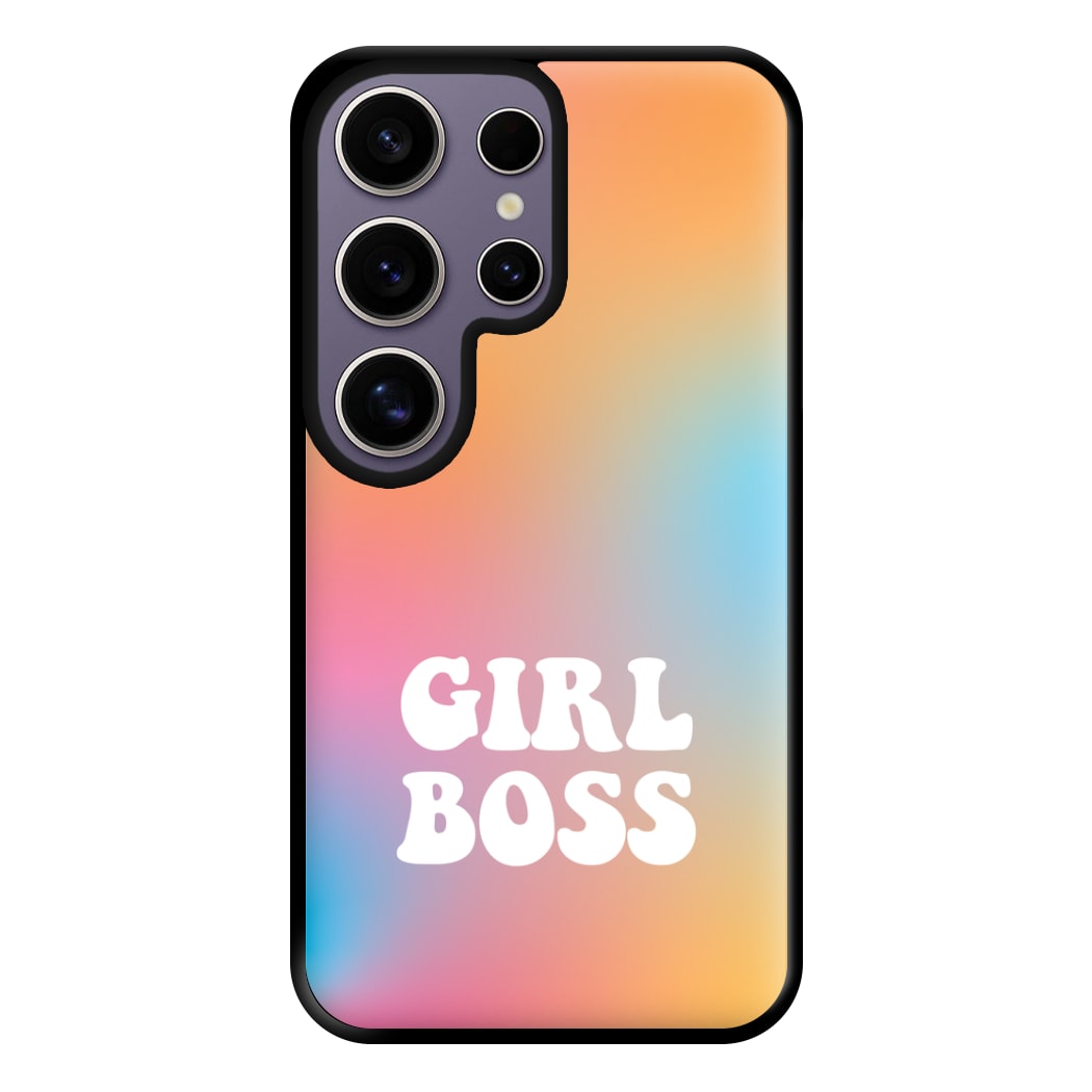 Girl Boss - Aesthetic Quote Phone Case for Galaxy S25 Ultra