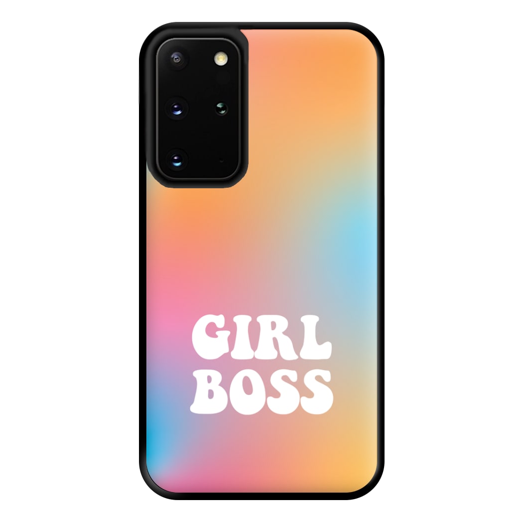 Girl Boss - Aesthetic Quote Phone Case for Galaxy S20 Plus