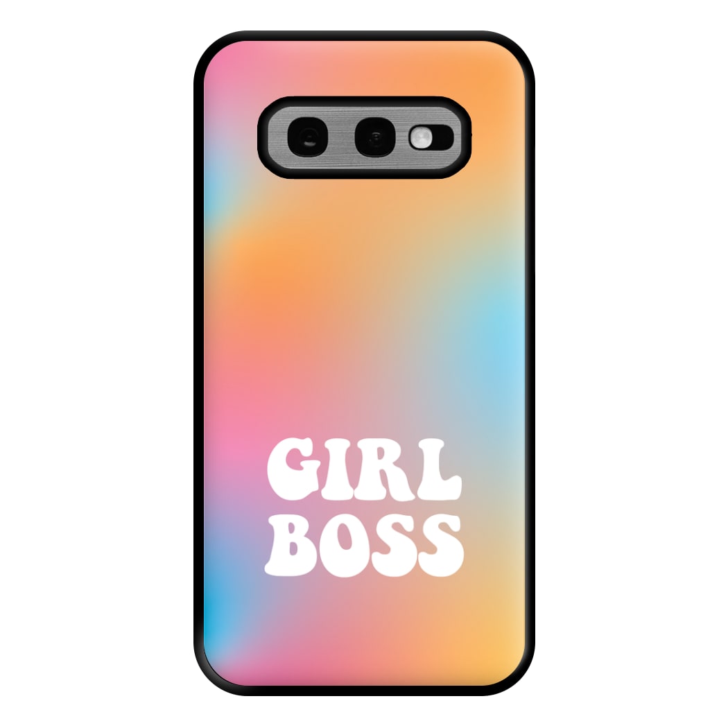 Girl Boss - Aesthetic Quote Phone Case for Galaxy S10e