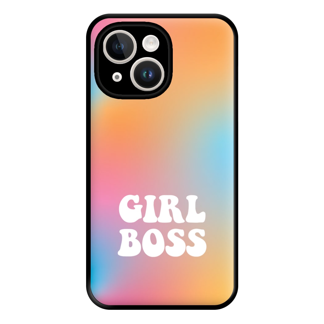 Girl Boss - Aesthetic Quote Phone Case for iPhone 14 Plus