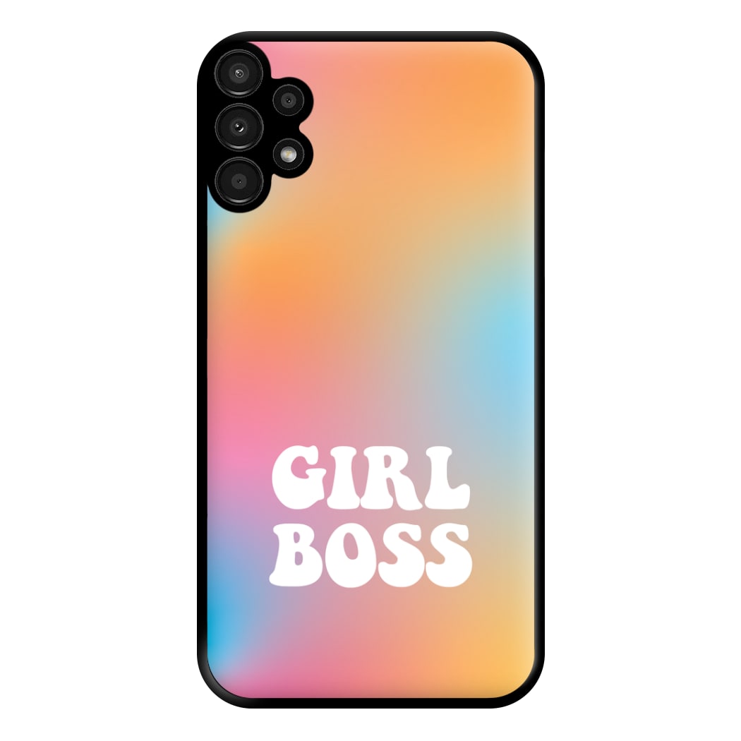 Girl Boss - Aesthetic Quote Phone Case for Galaxy A13