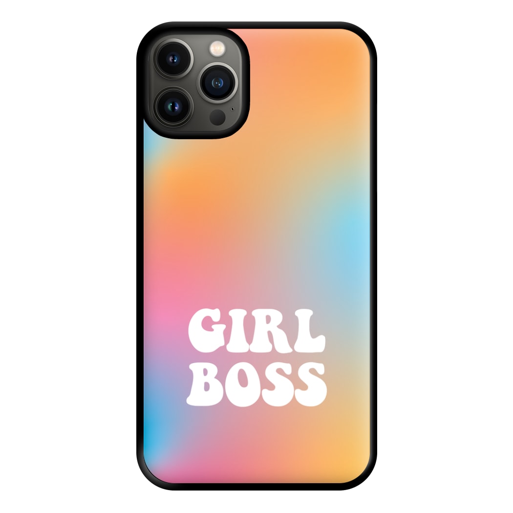 Girl Boss - Aesthetic Quote Phone Case for iPhone 13