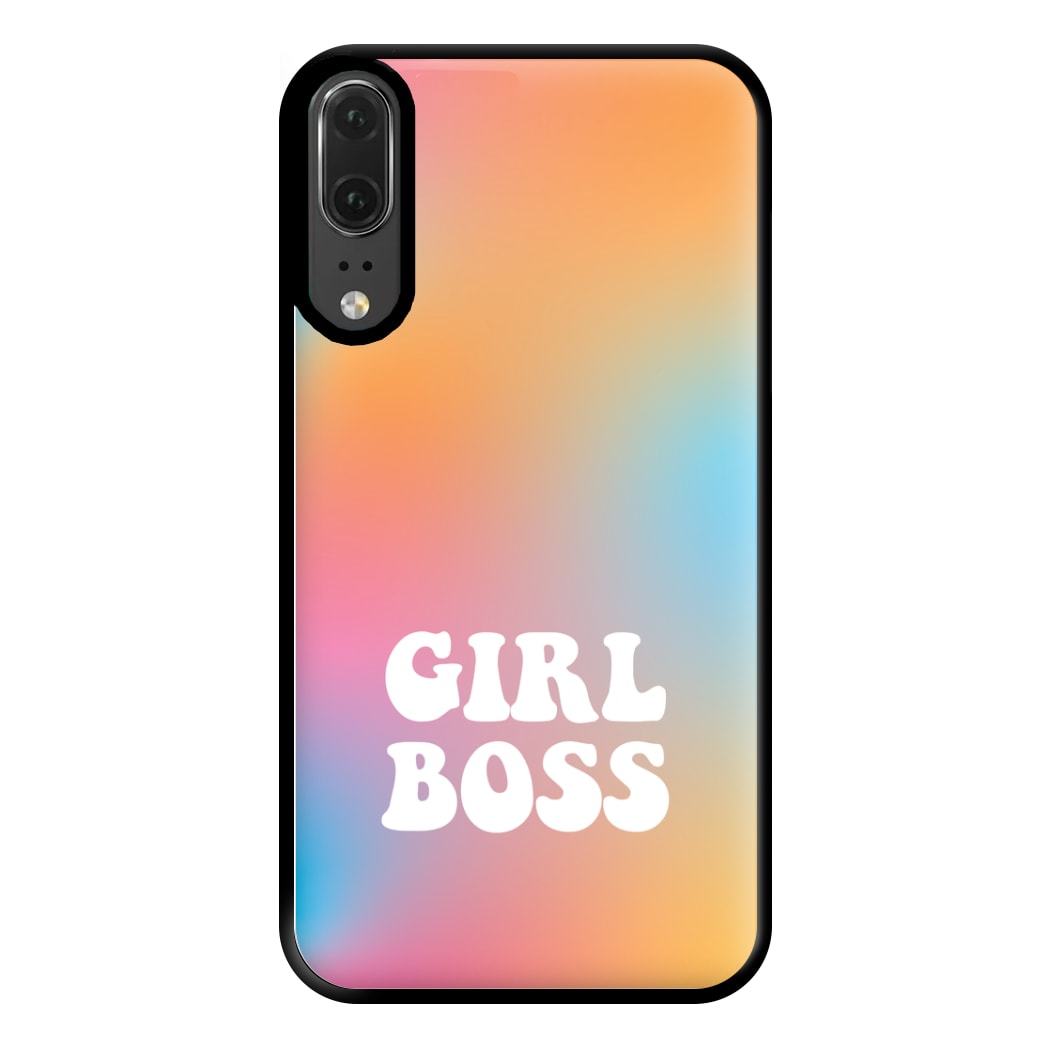 Girl Boss - Aesthetic Quote Phone Case for Huawei P20