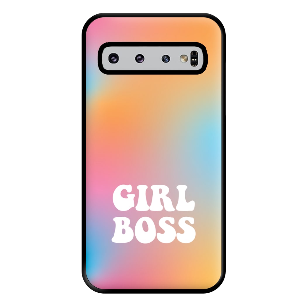 Girl Boss - Aesthetic Quote Phone Case for Galaxy S10 Plus