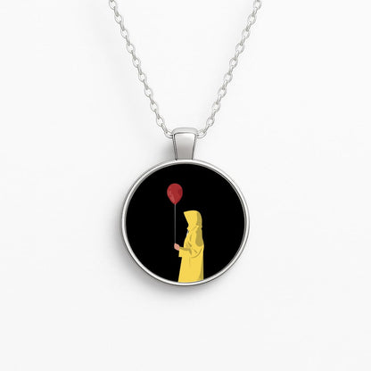 Holding Balloon - Clown Circle Necklace