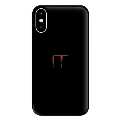 Text - IT Phone Case for iPhone XS Max