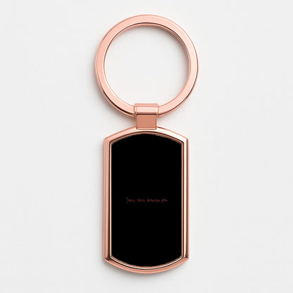 Tasty, Tasty , beautiful fear - Clown Rose Gold Keyring