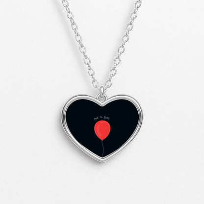 Time To Float - Clown Heart Necklace