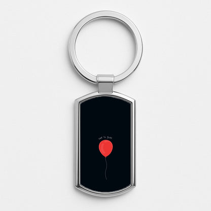 Time To Float - Clown Silver Keyring