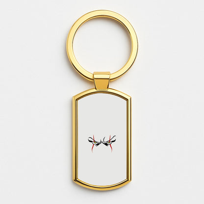 Clown Eyes Gold Keyring