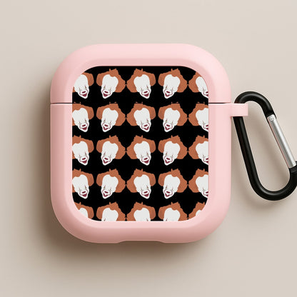 Clown Pattern Pink AirPods Case