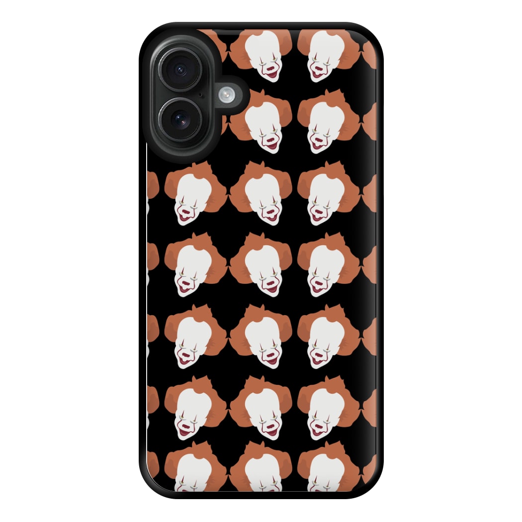 Clown Pattern Phone Case for iPhone 16 Plus