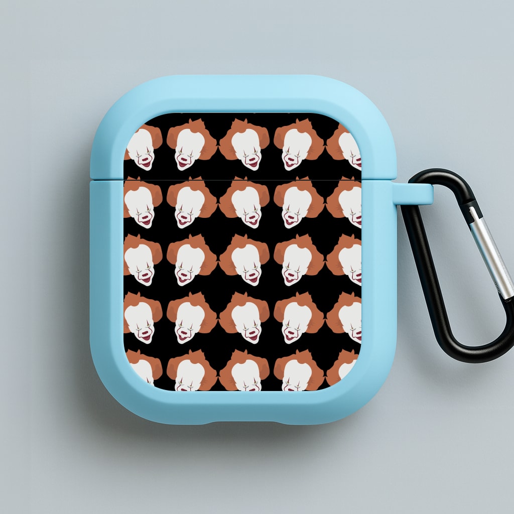 Clown Pattern Blue AirPods Case
