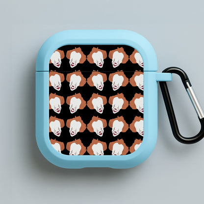 Clown Pattern Blue AirPods Case