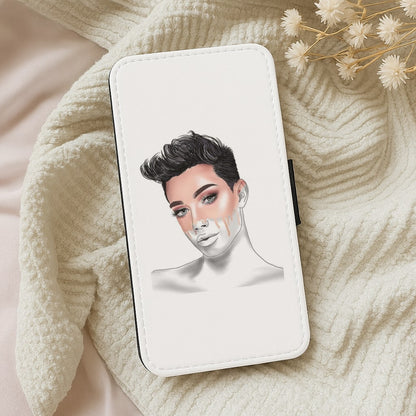 James Charles Sketch Wallet Phone Case