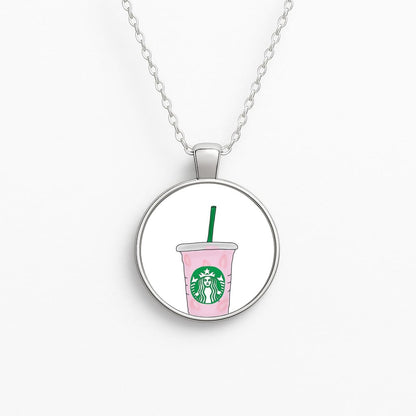Coffee Pinkity Drinkity - James Charles Circle Necklace
