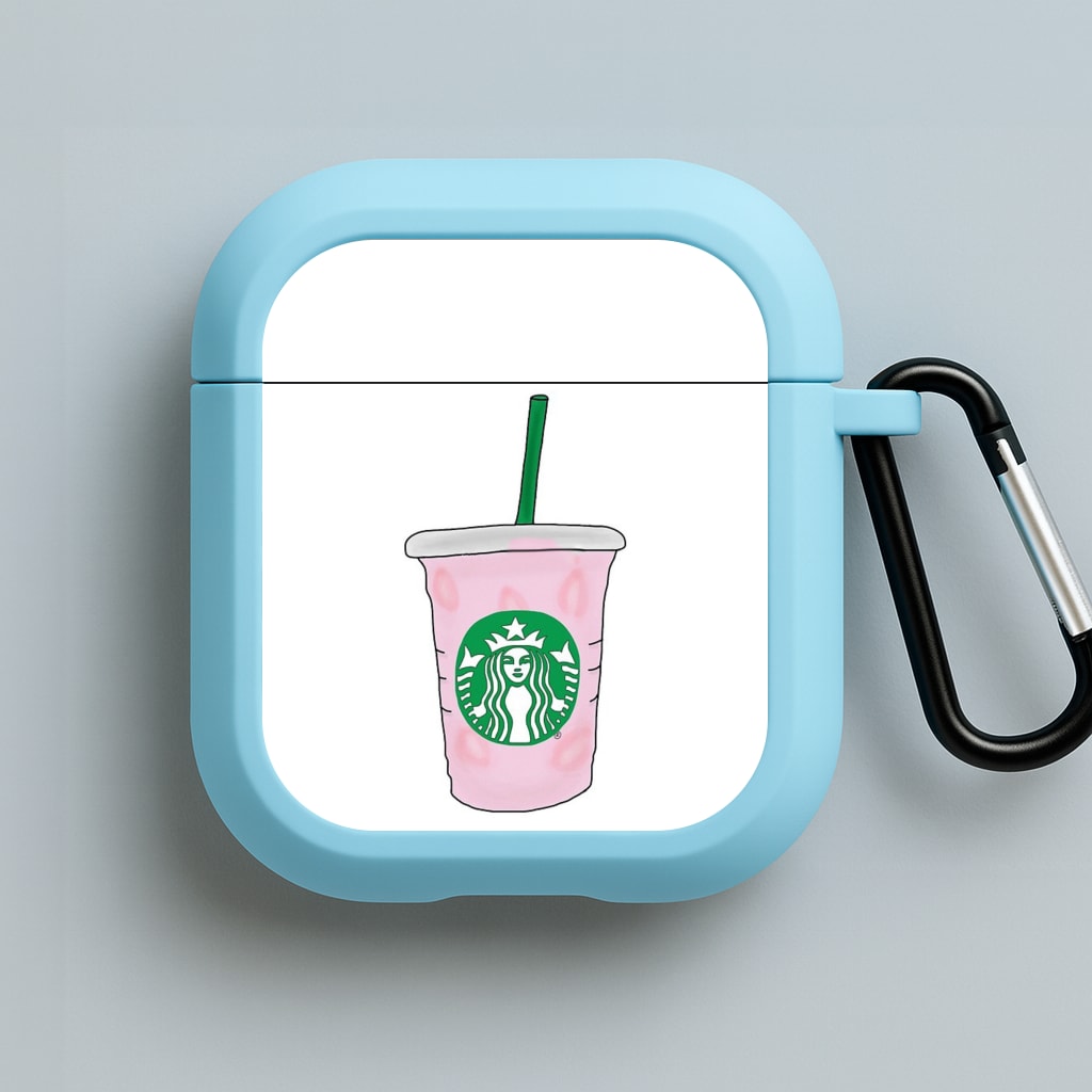 Coffee Pinkity Drinkity - James Charles Blue AirPods Case
