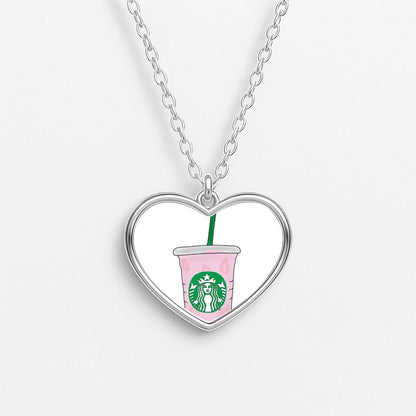 Coffee Pinkity Drinkity - James Charles Heart Necklace