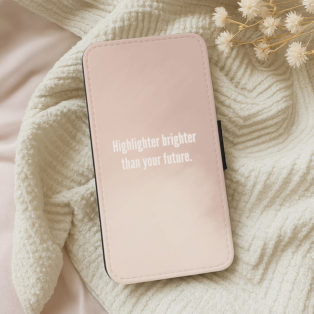 Highlighter Brighter Than Your Future - James Charles Wallet Phone Case