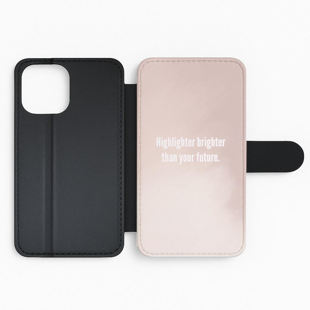 Highlighter Brighter Than Your Future - James Charles Flip Phone Case