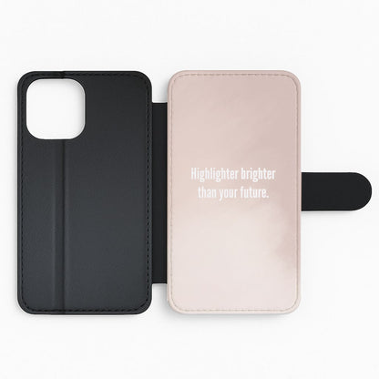 Highlighter Brighter Than Your Future - James Charles Flip Phone Case
