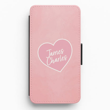 James Charles Heart Flip / Wallet Phone Case
