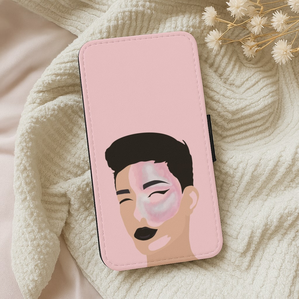 James Charles Makeup Cartoon Wallet Phone Case