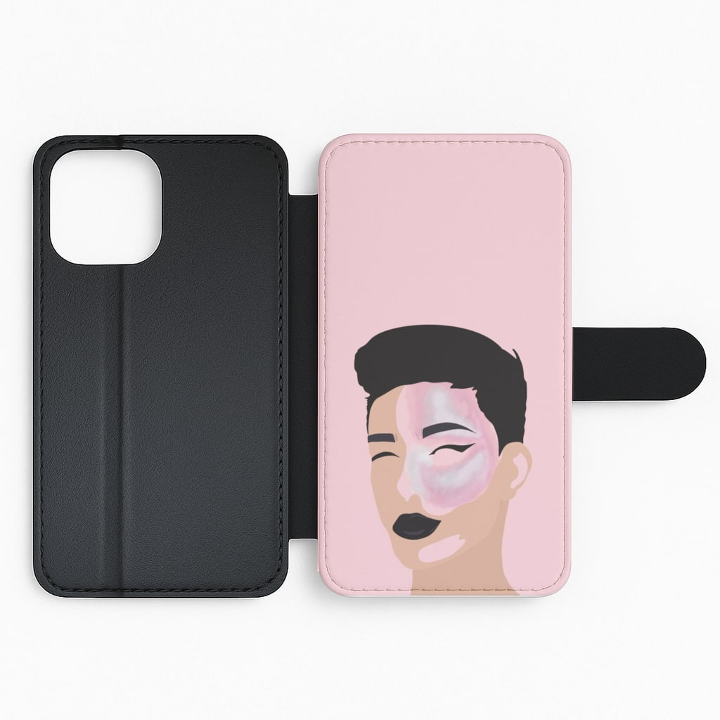 James Charles Makeup Cartoon Flip Phone Case