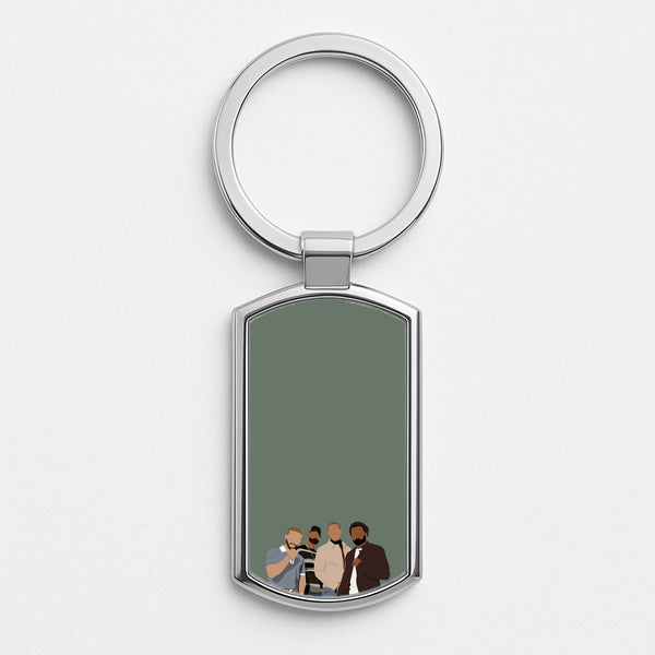 JLS Members Inspired Silver Keyring