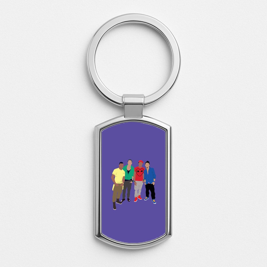 Members Purple Silver Keyring