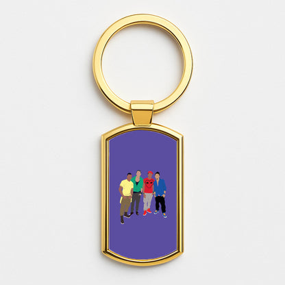 Members Purple Gold Keyring
