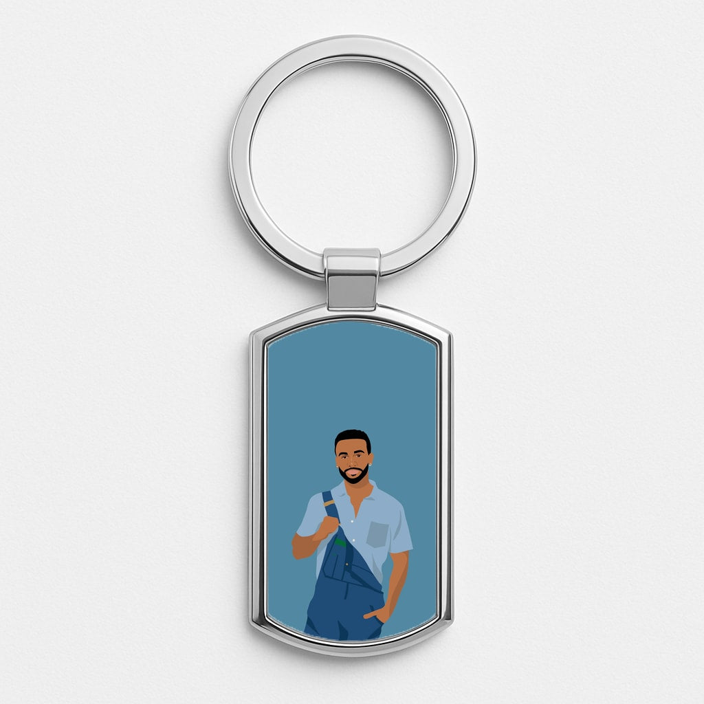 Aston Silver Keyring
