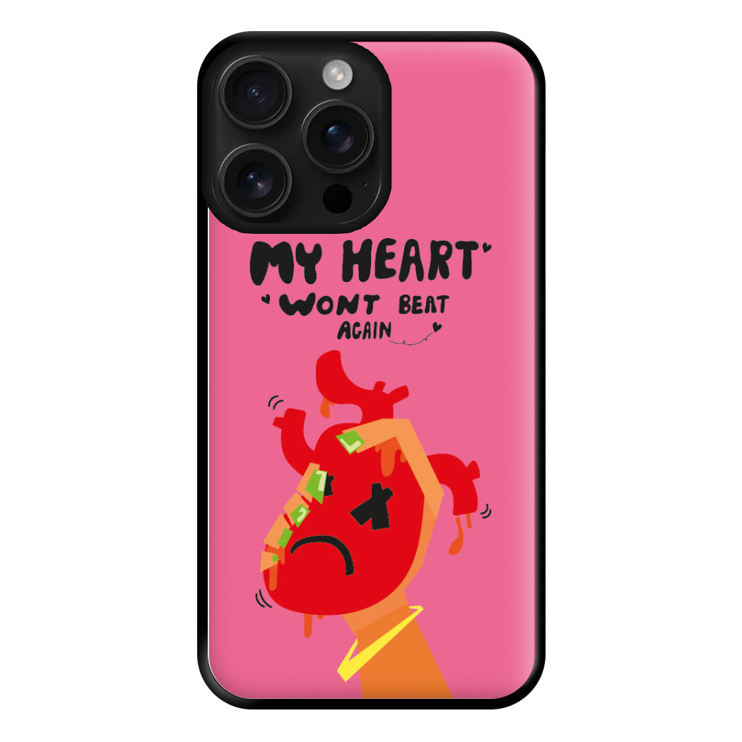 My heart wont beat again Phone Case