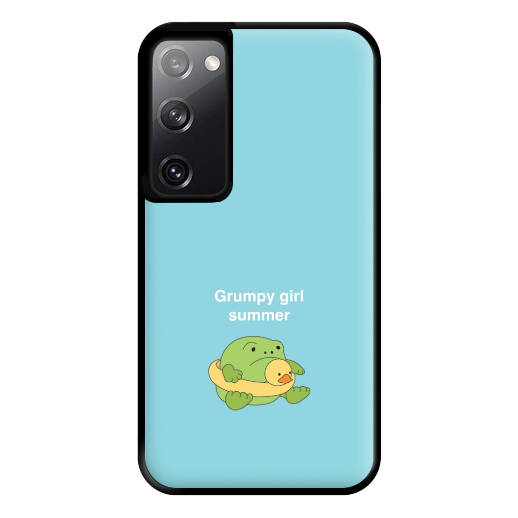 Grumpy Girl Summer - Plushy Phone Case for Galaxy S20