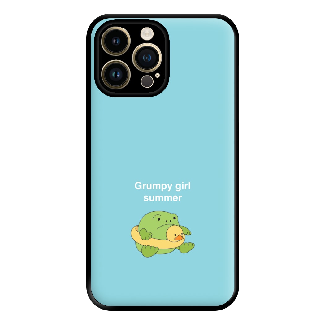 Grumpy Girl Summer - Plushy Phone Case for iPhone 14 Pro Max