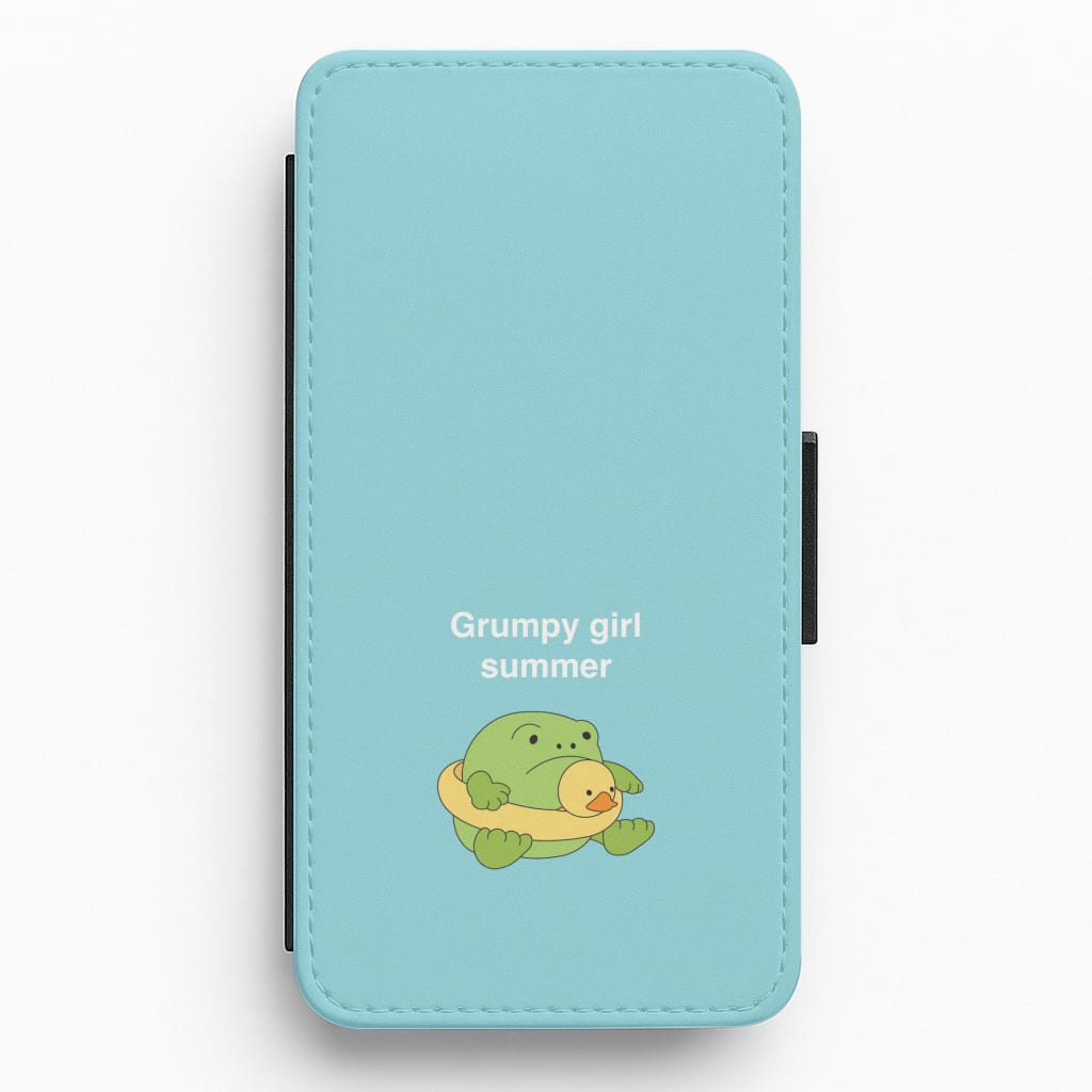 Grumpy Girl Summer - Plushy Flip / Wallet Phone Case