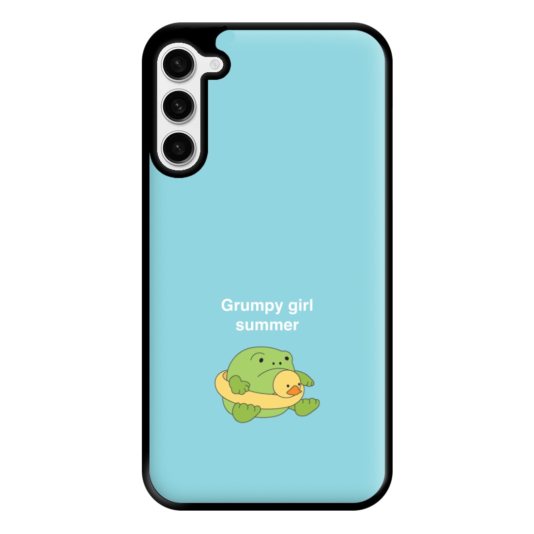 Grumpy Girl Summer - Plushy Phone Case for Galaxy S23 Plus