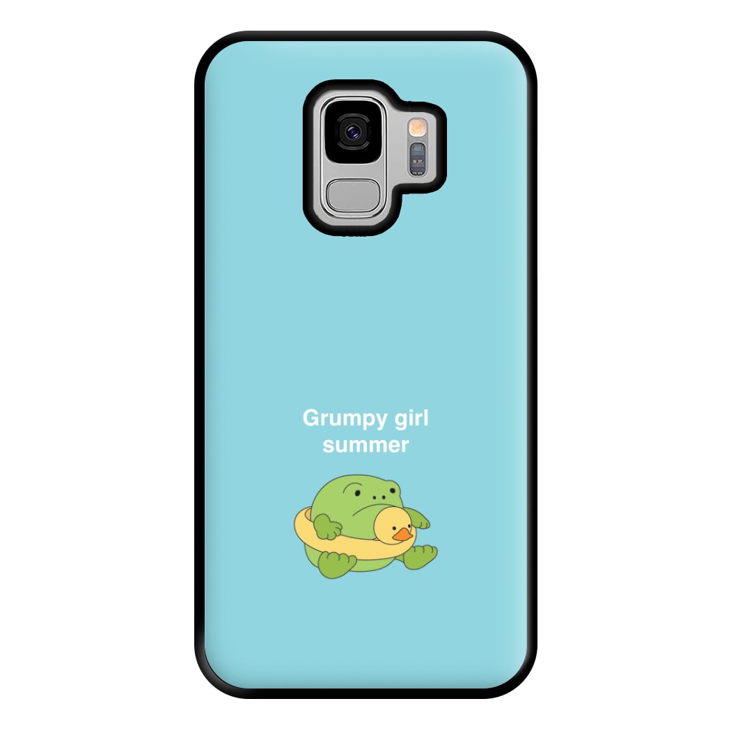 Grumpy Girl Summer - Plushy Phone Case for Galaxy S9 Plus