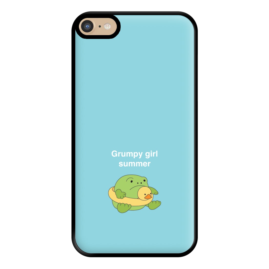 Grumpy Girl Summer - Plushy Phone Case for iPhone 6 Plus / 7 Plus / 8 Plus